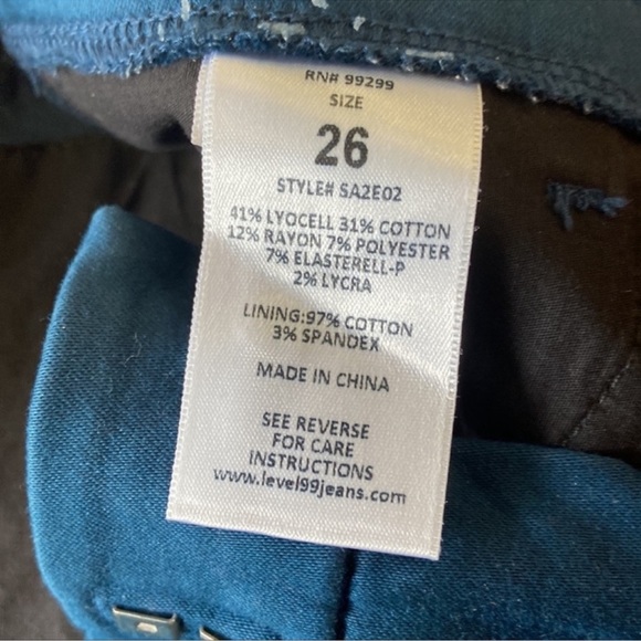 Level 99 Anthropologie | Francis Lacey Crop Trouser Pants in Nocturnal Navy 26 - Picture 6 of 15